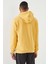 Hardal Yazı Nakışlı Standart Kalıp Kapüşonlu Erkek Sweatshirt - 87887 5