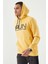 Hardal Yazı Nakışlı Standart Kalıp Kapüşonlu Erkek Sweatshirt - 87887 6