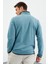 Tommy Life Mint Yeşili Yazı Nakışlı Dik Yaka Fermuarlı Standart Kalıp Erkek Sweatshirt Polar - 87992 7