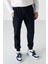 Lacivert Fermuar Cepli Standart Kalıp Jogger Erkek Eşofman Alt - 84587 4