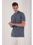 Tommy Life Petrol Erkek Basic Logolu Standart Kalıp Triko Polo Yaka T-Shirt - 87748 5