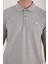 Tommy Life Gri Melanj Erkek Basic Logolu Standart Kalıp Triko Polo Yaka T-Shirt - 87748 4