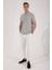 Tommy Life Gri Melanj Erkek Basic Logolu Standart Kalıp Triko Polo Yaka T-Shirt - 87748 6