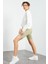 Ekru Basic Rahat Form O Yaka Kadın Sweatshirt - 97114 4