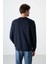 Tommy Life Lacivert Basic O Yaka Rahat Form Erkek Sweatshirt - 88053 5