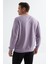 Tommy Life Eflatun Basic O Yaka Rahat Form Erkek Sweatshirt - 88053 8