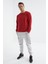 Kırmızı Basic O Yaka Rahat Form Erkek Sweatshirt - 88053 2