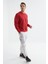 Kırmızı Basic O Yaka Rahat Form Erkek Sweatshirt - 88053 4
