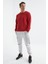 Kırmızı Basic O Yaka Rahat Form Erkek Sweatshirt - 88053 6