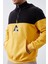 Hardal Erkek Yarım Fermuar Standart Kalıp Kapüşonlu Sweatshirt - 88033 8