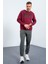 Erguvan Erkek Yazı Baskılı O Yaka Rahat Form Sweatshirt - 88037 2