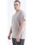 Koyu Bej Basic Kısa Kol O Yaka Büyük Beden Erkek T-Shirt - 88072 5