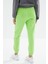 Fıstık Yeşil Yüksek Bel Rahat Form Basic Jogger Kadın Eşofman Alt - 94624 8