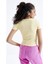 Sarı Basic Kısa Kol O Yaka Kadın T-Shirt - 97202 8