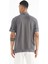 Koyu Gri Kol Baskı Detaylı Polo Yaka Standart Form Erkek T-shirt - 88240 6