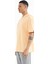 Kavun Içi Kapüşonlu Kol Etiket Detaylı Oversize Erkek T-shirt - 88179 5