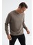 Tommy Life Camel Basic O Yaka Rahat Form Erkek Sweatshirt - 88053 3