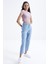Gül Kurusu Basic Yanı Pencereli O Yaka Kadın Crop Top T-Shirt - 97207 2