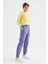 Tommy Life Açık Eflatun Yüksek Bel Rahat Form Basic Jogger Kadın Eşofman Alt - 94624 6