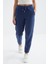 İndigo Yüksek Bel Basic Bağcıklı Jogger Polar Kadın Eşofman Alt - 94622 4