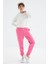Şeker Pembe Yüksek Bel Rahat Form Basic Jogger Kadın Eşofman Alt - 94624 1