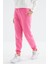 Şeker Pembe Yüksek Bel Rahat Form Basic Jogger Kadın Eşofman Alt - 94624 2