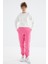 Şeker Pembe Yüksek Bel Rahat Form Basic Jogger Kadın Eşofman Alt - 94624 5