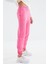 Şeker Pembe Yüksek Bel Rahat Form Basic Jogger Kadın Eşofman Alt - 94624 7