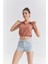 Tarçın Polo Yaka Beli Lastikli Bürümcük Kumaş Kadın Crop Top T-Shirt - 97223 3