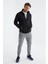 Lacivert Fermuarlı Dik Yaka Standart Kalıp Erkek Polar Sweatshirt - 88134 4