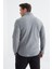 Gri Melanj Fermuarlı Dik Yaka Standart Kalıp Erkek Polar Sweatshirt - 88134 8