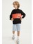 Siyah Nakışlı Kanguru Cepli Kapüşonlu Standart Kalıp Erkek Çocuk Sweatshirt - 11010 6