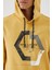 Hardal Geometrik Baskılı Standart Kalıp Kapüşonlu Erkek Sweatshirt - 87870 3