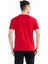 Kırmızı Ön Cep Detaylı Baskılı Standart Kalıp Erkek T-shirt - 88200 5