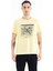 Sarı Yazı Baskılı O Yaka Standart Kalıp Erkek T-shirt - 88170 1