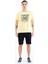 Sarı Yazı Baskılı O Yaka Standart Kalıp Erkek T-shirt - 88170 2
