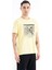 Sarı Yazı Baskılı O Yaka Standart Kalıp Erkek T-shirt - 88170 4