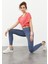 Petrol Yüksek Bel Streç Slim Fit Dar Paça Kadın Tayt - 94545 3