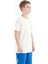 Ekru Yazı Baskılı O Yaka Standart Kalıp Erkek Çocuk T-Shirt - 11119 2