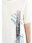 Ekru Yazı Baskılı O Yaka Standart Kalıp Erkek Çocuk T-Shirt - 11119 3