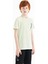 Açık Yeşil Cep Detaylı O Yaka Standart Kalıp Erkek Çocuk T-Shirt - 11120 8