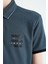 Orman Yeşili Yakası Renk Bloklu Baskı Detaylı Standart Kalıp Erkek Çocuk T-Shirt - 11111 4