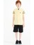 Sarı Kol Baskı Detaylı Standart Kalıp Polo Yaka Erkek Çocuk T-Shirt - 11093 2