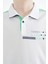 Beyaz Renk Bloklu Omuz Garni Detaylı Standart Kalıp Erkek Çocuk T-Shirt - 11155 3
