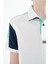 Beyaz Renk Bloklu Omuz Garni Detaylı Standart Kalıp Erkek Çocuk T-Shirt - 11155 5