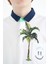 Beyaz Baskılı Cep Detaylı Standart Kalıp Polo Yaka Erkek Çocuk T-Shirt - 11144 3