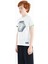 Beyaz Kol Ucu Renkli Detaylı Baskılı Standart Kalıp Erkek Çocuk T-Shirt - 11156 3