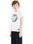 Beyaz Kol Ucu Renkli Detaylı Baskılı Standart Kalıp Erkek Çocuk T-Shirt - 11156 4