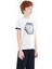 Beyaz Kol Ucu Renkli Detaylı Baskılı Standart Kalıp Erkek Çocuk T-Shirt - 11156 5
