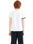 Beyaz Kol Ucu Renkli Detaylı Baskılı Standart Kalıp Erkek Çocuk T-Shirt - 11156 7